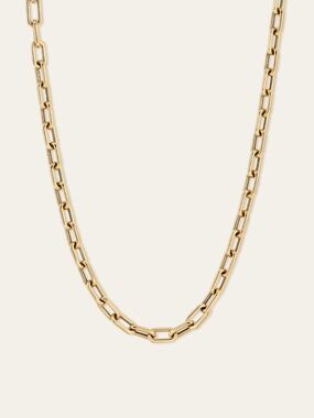 Adina Reyter 16" 5.3mm Italian Chain Link Necklace in 14k Gold